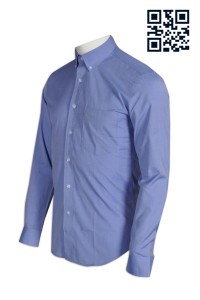 R203訂製男士西裝恤衫  正裝 行政 設計男士修身恤衫 西裝恤衫哪裡買  恤衫制服公司
